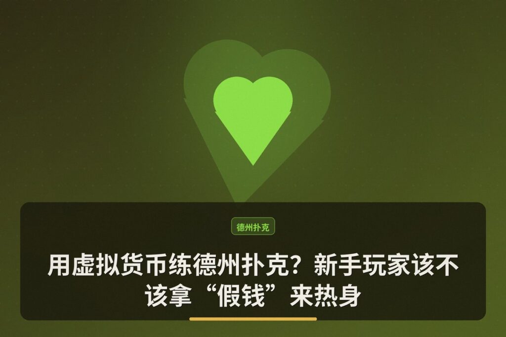 https://www.reddit.com/r/poker/comments/1uc75zo/did_a_virtual_tourney_with_fake_money/ - 用虚拟货币练德州扑克?新手玩家该不该拿“假钱”来热身