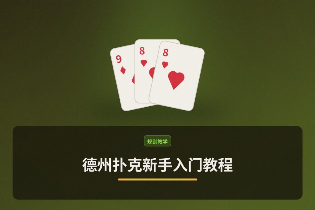 德州扑克新手入门教程15分钟 - 德州扑克新手入门教程：15分钟掌握核心规则与策略