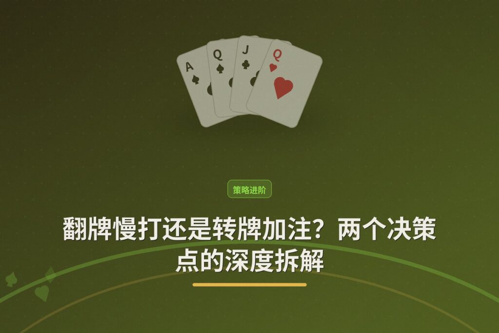 https://www.reddit.com/r/poker/comments/1udfog2/what_do_you_think_about_these_hands/ - 翻牌慢打还是转牌加注?两个决策点的深度拆解